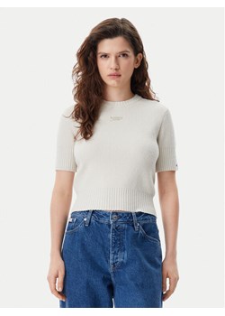 Tommy Jeans Sweter DW0DW20380 Beżowy Regular Fit ze sklepu MODIVO w kategorii Swetry damskie - zdjęcie 181104725