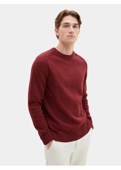 Tom Tailor Sweter 1038246 Bordowy Regular Fit ze sklepu MODIVO w kategorii Swetry męskie - zdjęcie 181104797