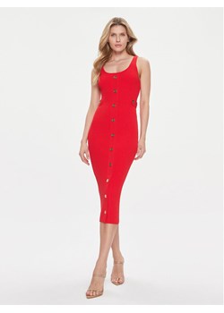 MICHAEL Michael Kors Sukienka dzianinowa MR4822C33D Czerwony Slim Fit ze sklepu MODIVO w kategorii Sukienki - zdjęcie 181104869