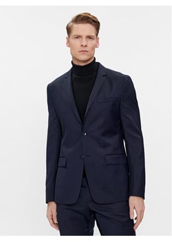Calvin Klein Marynarka K10K112291 Granatowy Slim Fit ze sklepu MODIVO w kategorii Marynarki męskie - zdjęcie 181104897