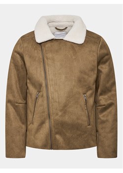 Lindbergh Kurtka z imitacji skóry 30-30053A Brązowy Slim Fit ze sklepu MODIVO w kategorii Kurtki męskie - zdjęcie 181105048