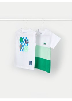 Mayoral Komplet 2 t-shirtów 03030 Biały Regular Fit ze sklepu MODIVO w kategorii T-shirty chłopięce - zdjęcie 181105085
