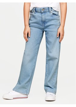 Tommy Hilfiger Jeansy KG0KG07844 Niebieski Straight Fit ze sklepu MODIVO w kategorii Spodnie dziewczęce - zdjęcie 181105296
