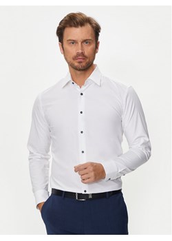 Boss Koszula 50519867 Biały Slim Fit ze sklepu MODIVO w kategorii Koszule męskie - zdjęcie 181105456