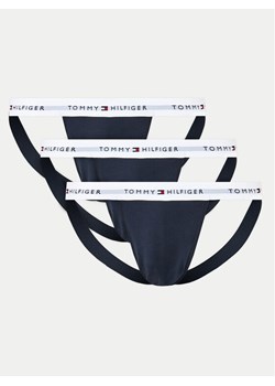 Tommy Hilfiger Komplet 3 par slipów Jock Strap UM0UM03377 Granatowy ze sklepu MODIVO w kategorii Majtki męskie - zdjęcie 181105469