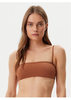 Calvin Klein Swimwear Góra od bikini KW0KW02845 Brązowy ze sklepu MODIVO w kategorii Stroje kąpielowe - zdjęcie 181105578