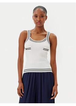 Fracomina Top FR25ST4011K52401 Écru Slim Fit ze sklepu MODIVO w kategorii Bluzki damskie - zdjęcie 181105646