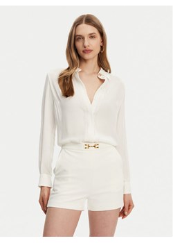Elisabetta Franchi Koszula ca05451e2-360 Biały Regular Fit ze sklepu MODIVO w kategorii Koszule damskie - zdjęcie 181105687