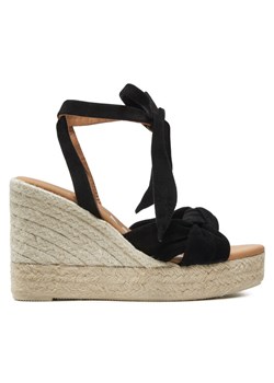 Manebi Espadryle Hamptons Wedge Espadrilles With Knot K 1.0 WS Czarny ze sklepu MODIVO w kategorii Espadryle damskie - zdjęcie 181105735