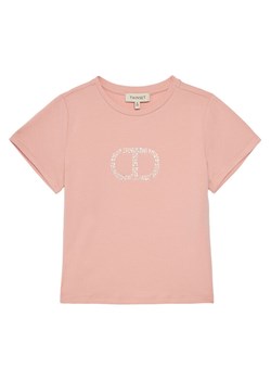 TWINSET T-Shirt 251GJ2485 Różowy Regular Fit ze sklepu MODIVO w kategorii Bluzki dziewczęce - zdjęcie 181106006