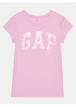 Gap T-Shirt 886003-00 Różowy Regular Fit ze sklepu MODIVO w kategorii Bluzki dziewczęce - zdjęcie 181106039