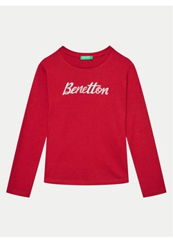 United Colors Of Benetton Bluzka 3I9WG10F7 Czerwony Regular Fit ze sklepu MODIVO w kategorii Bluzki dziewczęce - zdjęcie 181106346