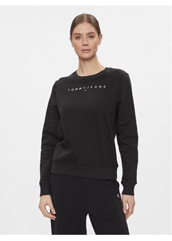 Tommy Jeans Bluza Linear DW0DW17323 Czarny Regular Fit ze sklepu MODIVO w kategorii Bluzy damskie - zdjęcie 181106445