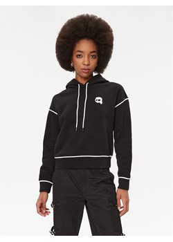 KARL LAGERFELD Bluza Ikonik 2.0 235W1816 Czarny Regular Fit ze sklepu MODIVO w kategorii Bluzy damskie - zdjęcie 181106615