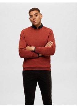 Selected Homme Sweter 16074682 Pomarańczowy Regular Fit ze sklepu MODIVO w kategorii Swetry męskie - zdjęcie 181106776