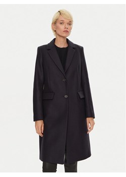 Tommy Hilfiger Płaszcz wełniany WW0WW42738 Granatowy Regular Fit ze sklepu MODIVO w kategorii Płaszcze damskie - zdjęcie 181107009