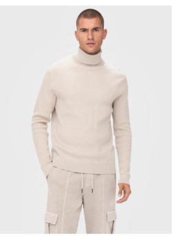 Only & Sons Golf Phil 22023202 Beżowy Regular Fit ze sklepu MODIVO w kategorii Swetry męskie - zdjęcie 181107099