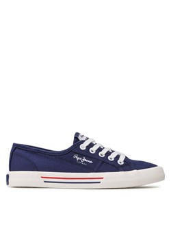 Pepe Jeans Tenisówki Brady W Basic PLS31287 Granatowy ze sklepu MODIVO w kategorii Trampki damskie - zdjęcie 181107136