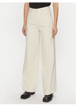 Calvin Klein Jeansy K20K208018 Écru Wide Leg ze sklepu MODIVO w kategorii Jeansy damskie - zdjęcie 181107138