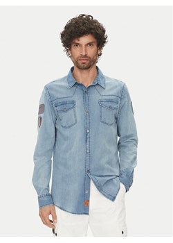 Aeronautica Militare Koszula jeansowa 251CA1281CT3527 Błękitny Regular Fit ze sklepu MODIVO w kategorii Koszule męskie - zdjęcie 181107215
