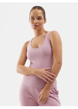 4F Top 4FWSS24TSLEF041 Różowy Slim Fit ze sklepu MODIVO w kategorii Bluzki damskie - zdjęcie 181107216