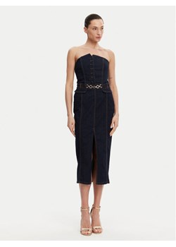 Fracomina Sukienka jeansowa FR25SD4010D46093 Granatowy Slim Fit ze sklepu MODIVO w kategorii Sukienki - zdjęcie 181107256
