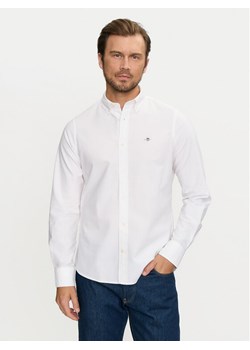 Gant Koszula 3000202 Biały Slim Fit - id: 0000304179259 - marki Gant - 181107265 Gant Koszula 3000202 Biały Slim Fit ze sklepu MODIVO w kategorii Koszule męskie - zdjęcie 181107265