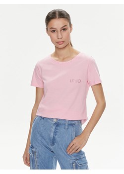Liu Jo T-Shirt Moda M/C MA4395 J6308 Różowy Regular Fit ze sklepu MODIVO w kategorii Bluzki damskie - zdjęcie 181107387