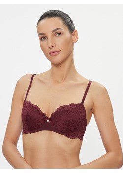Hunkemöller Biustonosz balkonetka Marine 202705 Bordowy ze sklepu MODIVO w kategorii Biustonosze - zdjęcie 181107595