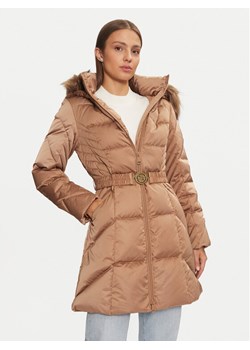 Guess Kurtka puchowa New Olga W4BL40 WEX52 Beżowy Regular Fit ze sklepu MODIVO w kategorii Kurtki damskie - zdjęcie 181107795