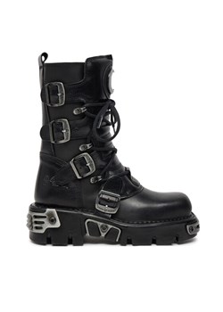 NEW ROCK Glany M-373LUNA-S1 Czarny ze sklepu MODIVO w kategorii Workery damskie - zdjęcie 181107827