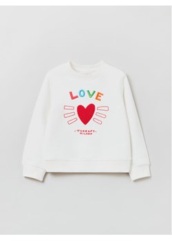OVS Bluza 1636565 Biały Regular Fit ze sklepu MODIVO w kategorii Bluzy dziewczęce - zdjęcie 181108226