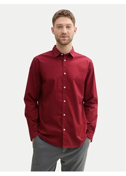 Tom Tailor Koszula 1037435 Bordowy Regular Fit ze sklepu MODIVO w kategorii Koszule męskie - zdjęcie 181108339
