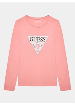 Guess Bluzka J2YI50 K6YW1 Różowy Regular Fit ze sklepu MODIVO w kategorii Bluzki dziewczęce - zdjęcie 181108376