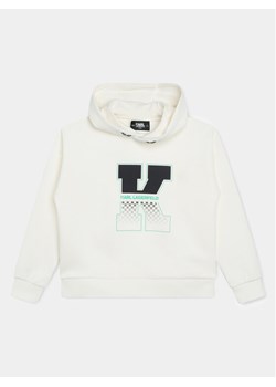 Karl Lagerfeld Kids Bluza Z30045 S Biały Regular Fit - id: 0000303643478 - marki Karl Lagerfeld - 181108588 Karl Lagerfeld Kids Bluza Z30045 S Biały Regular Fit ze sklepu MODIVO w kategorii Bluzy dziewczęce - zdjęcie 181108588