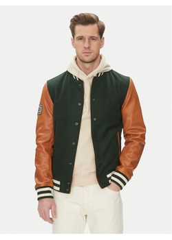 Serge Pariente Kurtka bomber Varsity Bomber Zielony Regular Fit ze sklepu MODIVO w kategorii Kurtki męskie - zdjęcie 181108597