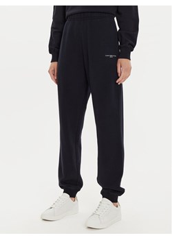 Tommy Hilfiger Spodnie dresowe WW0WW42883 Granatowy Regular Fit ze sklepu MODIVO w kategorii Spodnie damskie - zdjęcie 181108655
