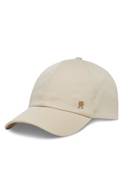 Tommy Hilfiger Czapka z daszkiem Elevated Chic Soft Cap AW0AW17138 Écru ze sklepu MODIVO w kategorii Czapki z daszkiem damskie - zdjęcie 181108657