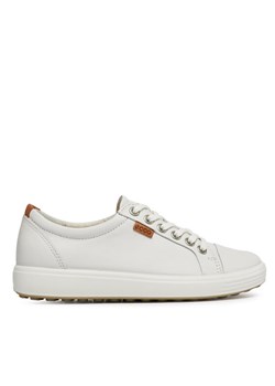 ECCO Sneakersy Soft 7 Ladies 43000301007 Biały ze sklepu MODIVO w kategorii Trampki damskie - zdjęcie 181108677