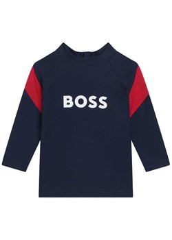 Boss Bluzka J05A16 S Granatowy Regular Fit ze sklepu MODIVO w kategorii T-shirty chłopięce - zdjęcie 181108805