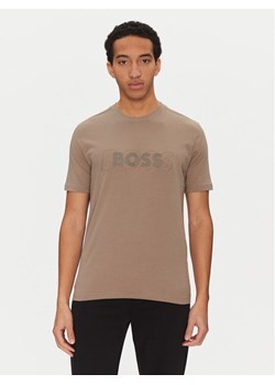 BOSS T-Shirt 50531271 Beżowy Regular Fit ze sklepu MODIVO w kategorii T-shirty męskie - zdjęcie 181108887
