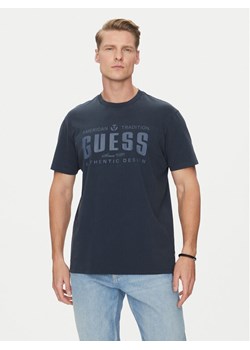 Guess T-Shirt M5GI27 KBW41 Granatowy Regular Fit ze sklepu MODIVO w kategorii T-shirty męskie - zdjęcie 181108909