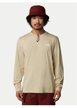 The North Face Longsleeve Simple Dome NF0A87QN Beżowy Regular Fit ze sklepu MODIVO w kategorii T-shirty męskie - zdjęcie 181108915