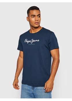 Pepe Jeans T-Shirt Eggo PM508208 Granatowy Regular Fit ze sklepu MODIVO w kategorii T-shirty męskie - zdjęcie 181109076