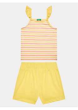 United Colors Of Benetton Komplet top i spodenki 3NVVGK009 Kolorowy Regular Fit ze sklepu MODIVO w kategorii Komplety dziewczęce - zdjęcie 181109216