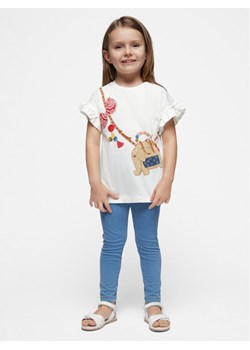 Mayoral Komplet t-shirt i legginsy 3706 Niebieski Slim Fit ze sklepu MODIVO w kategorii Komplety dziewczęce - zdjęcie 181109217