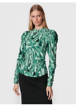Gestuz Bluzka Ravagz 10906455 Zielony Slim Fit ze sklepu MODIVO w kategorii Bluzki damskie - zdjęcie 181109225