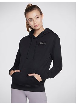 Skechers Bluza Signature Po Hoodie WHD116 Czarny Regular Fit ze sklepu MODIVO w kategorii Bluzy damskie - zdjęcie 181109279