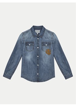 Guess Koszula jeansowa L5RH00 D4UE0 Granatowy Regular Fit ze sklepu MODIVO w kategorii Koszule chłopięce - zdjęcie 181109429