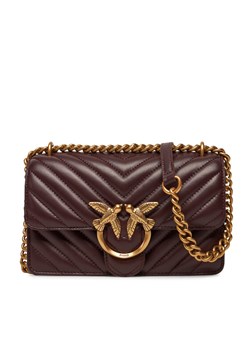 PINKO Torebka Love One Mini Dc PE 25 PCPL 100074 A0F1 Fioletowy ze sklepu MODIVO w kategorii Kopertówki - zdjęcie 181109706